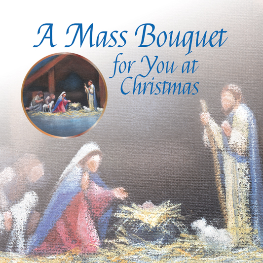 Card Christmas Mass Bouquet Pack of 6
