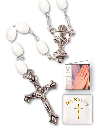 Rosary 6032/White Plastic