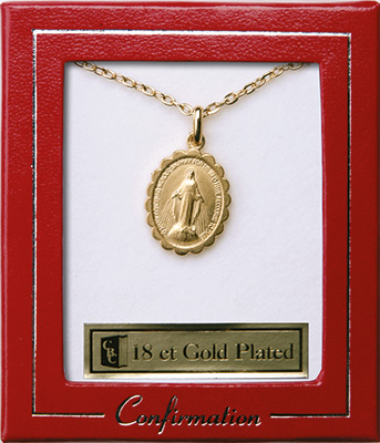 Necklet F6867 Miraculous Gold-Plated Confirmation