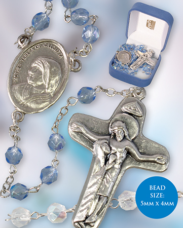 Rosary 6285 Crystal Mother Teresa