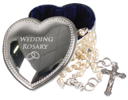 Rosary 64210 Wedding Silver