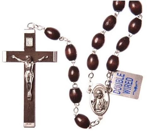 Rosary 166/6 Wood Brown