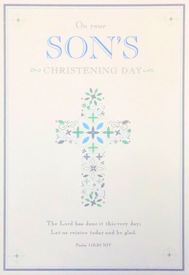Card 1108 Christening Son