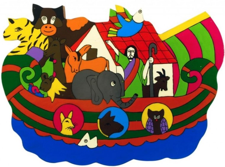 Plaque 57/32 Noah's Ark 22x16 cm