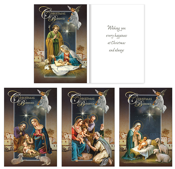 Card  9306 Christmas Angel Box of 18