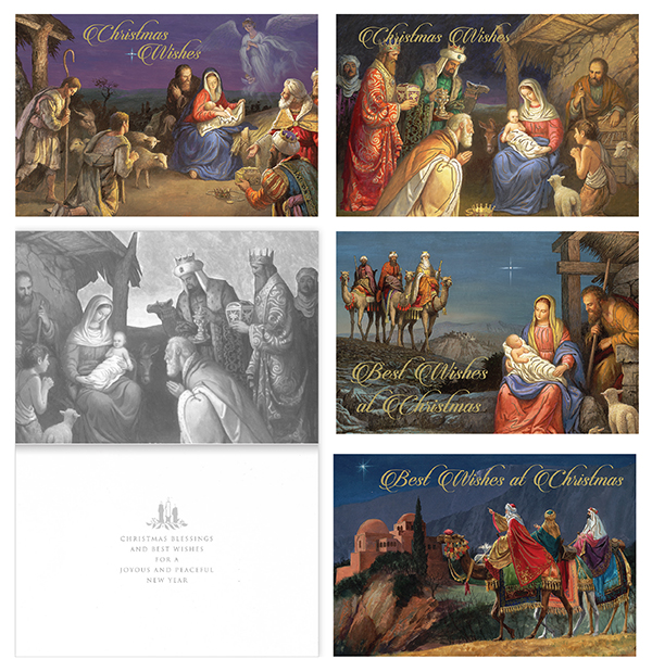 Card 9164 Christmas Old Masters