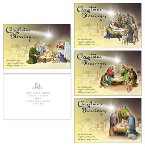 Card Christmas 9298 Christmas Blessings 18/Box