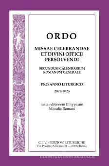 Ordo Missae Celebrandae et Divini Officii Persolvendi 2022-2023