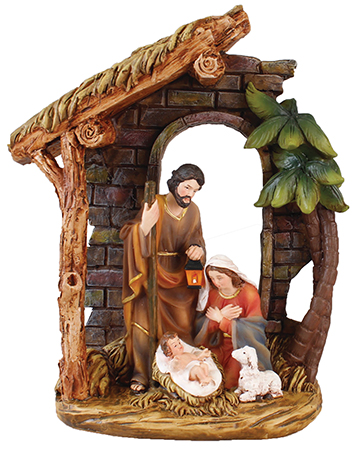 Nativity 89570 Holy Family 7 3/4 Inch Handpainted