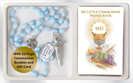 Rosary C6055/BL Blue with My Little Prayerbook