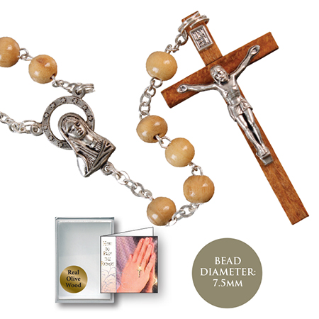 Rosary 62534 Olive Wood Round