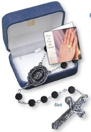 Rosary 6328/BK Crystal Black