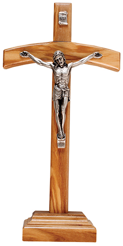 Crucifix 11657 Olive Standing Wood 7 1/4"