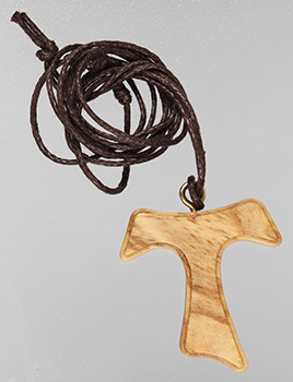 Necklet 12075 Olive Wood Tau