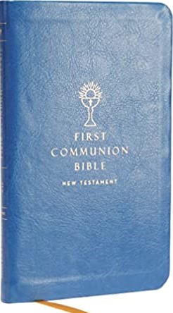 NABRE First Communion New Testament Blue Slipcase