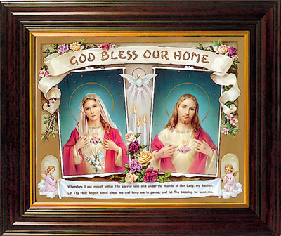 Framed Picture 8320/DH God Bless our Home