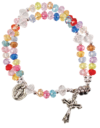 Rosary Bracelet 63695 Coloured