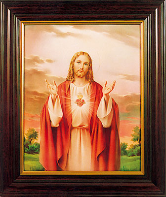 Framed Picture 8333/SH Sacred Heart