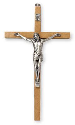 Crucifix 10574 Beech Wood 9 1/2in