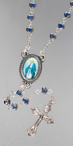 Rosary 61902 Metal Blue Enamel Miraculous