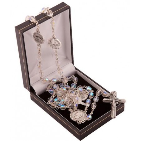 Rosary 408/6 Basilicas of Rome Clear Crystal