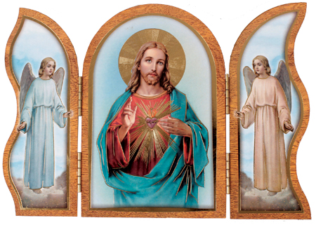 Icon 56208 Sacred Heart Triptych