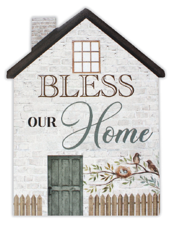 Plaque 38241 Porcelain Bless our Home