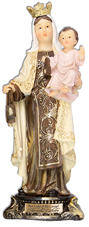 Statue 52971 Our Lady Mount Carmel 8" Florentine