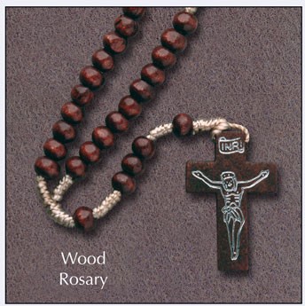 Rosary 6022 Wood Corded