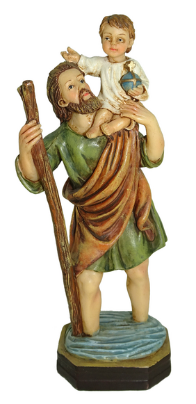 Statue St Christopher 12012SCR 12cm Resin