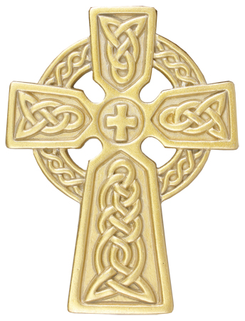 Cross 12901 Resin Celtic Cross/Gold Finish