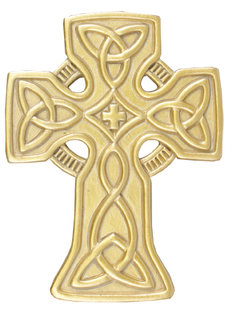 Cross 12902 Resin Celtic Cross/Gold Finish