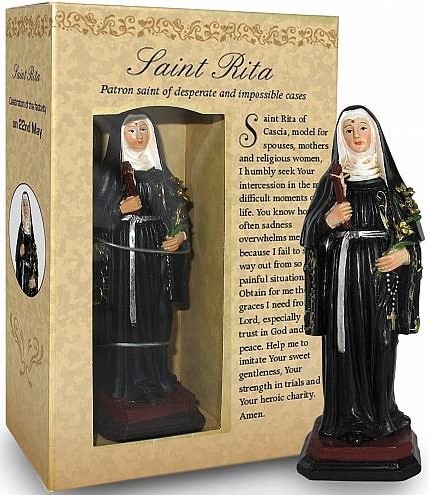 Statue Saint Rite 120412RII  12cm Resin