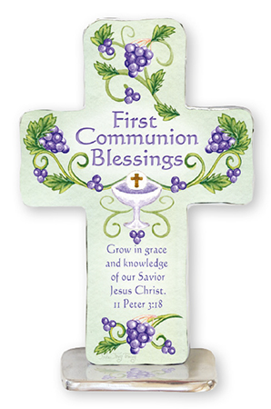 Cross C46480 Standing Artmetal Frist Communion