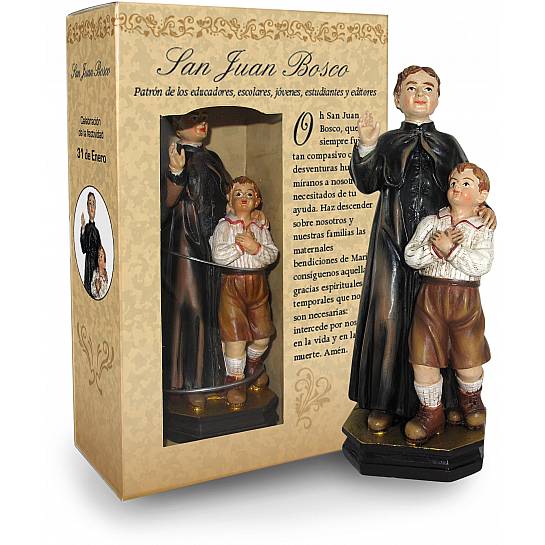 Statue Saint  John Bosco 12cm Resin