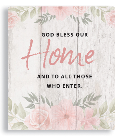 Plaque 38264 God Bless our Home