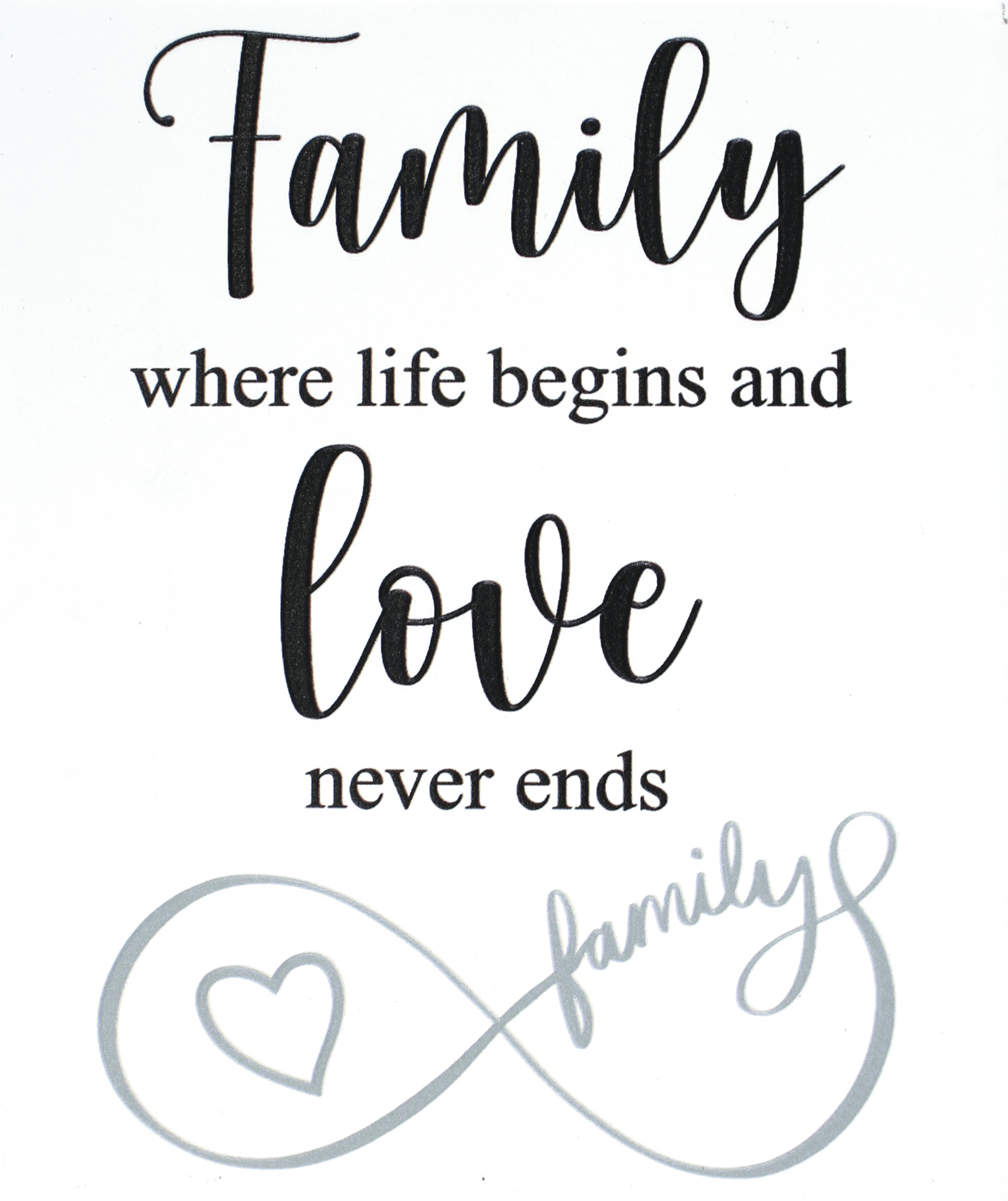 Plaque 38282 Family Love Ceramic