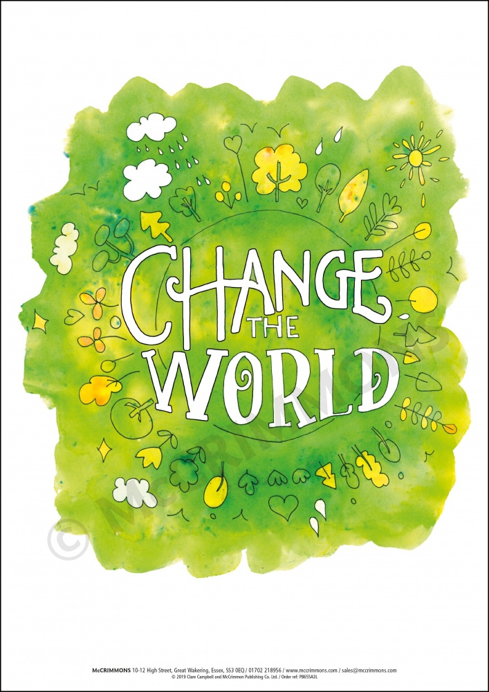 Poster PB655A3L Change the World