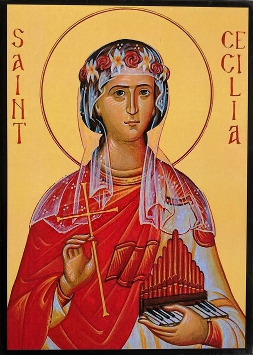 Icon 8/61 St Cecilia 18x 13.50 cm