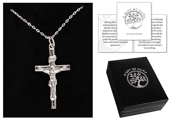 Necklet 69193 Crucifix Sterling Silver