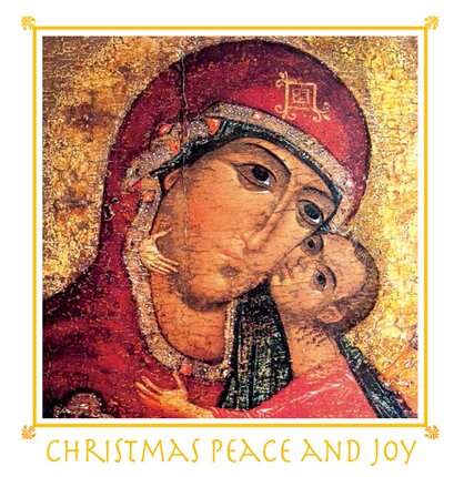 Card Christmas Peace and Joy Pack 5