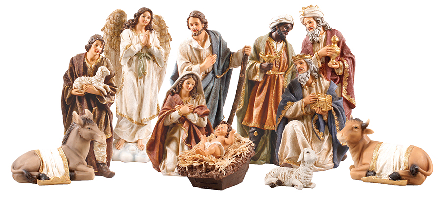 Nativity Set 89350 Resin 11 Figures 12"