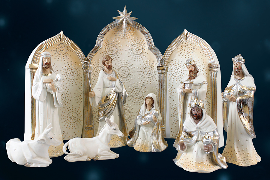 Nativity Set 89421 6 1/2 inch Fig 9 Resin