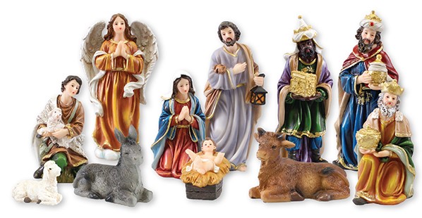 Nativity Set  89335 5" 11 Figures Resin