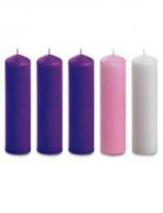 Candle Advent Set 88633 8" x 2"