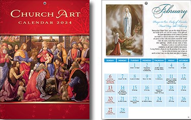 Calendar 9673 Church Art 2024