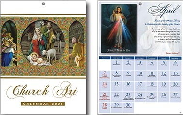 Calendar 9672 Church Art 2024