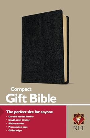 Bible NLT Compact Gift Black Bible