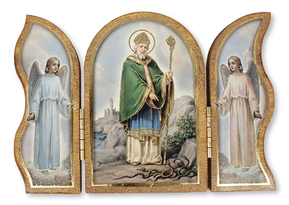 Plaque 56129 Triptych St Patrick
