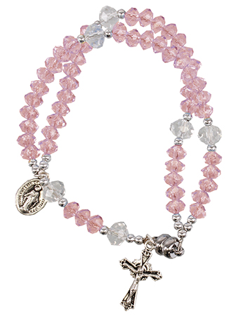 Rosary Bracelet/Pink/Magnetic (63692)